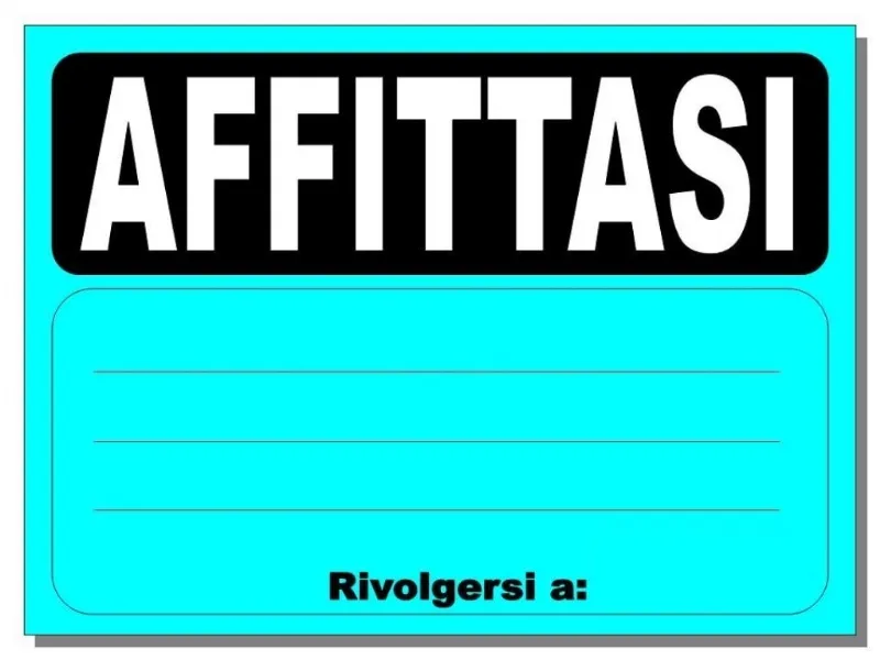 cartello affittasi