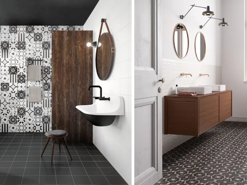 Patchwork Black&White  di Ceramica Sant'Agostino