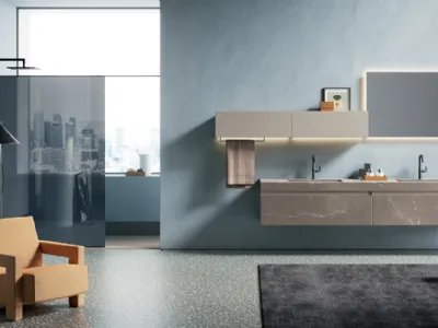 Metallo ispirato all’automotive e reinterpretato per il bagno nella collezione Yoko by Artesi