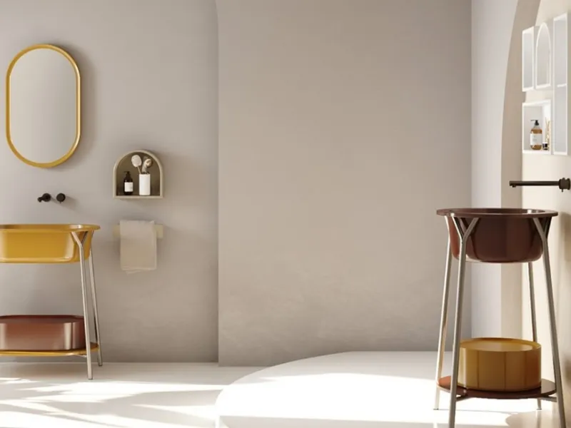 Il sistema lavabo freestanding Rift by Relax Design
