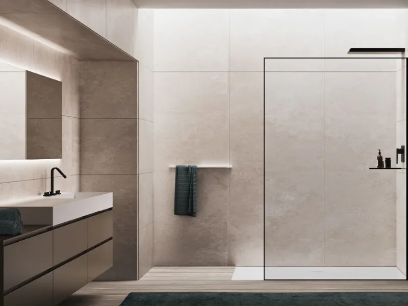 Box doccia walk-in aperto di Relax srl