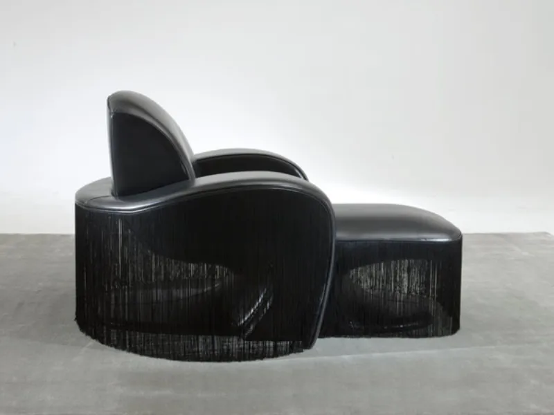 seduta con pouf
