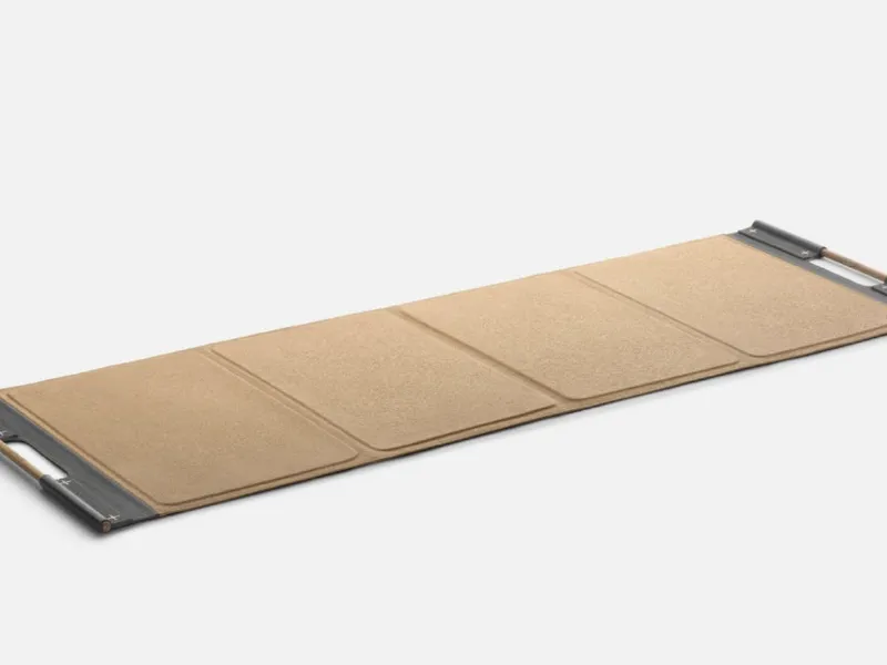 Pent. Group - Tappetino fitness grande Mata: fatto a mano, in pelle