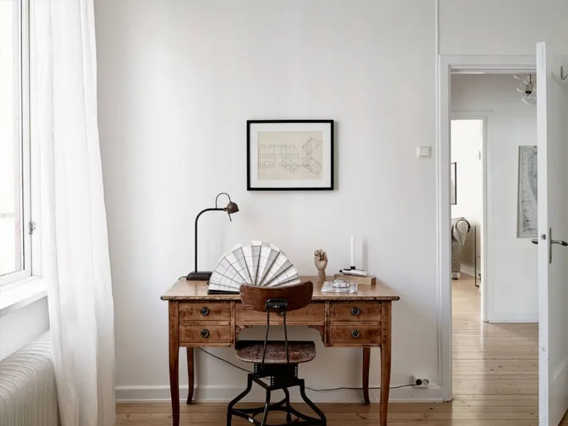 L'angolo studio in stile vintage