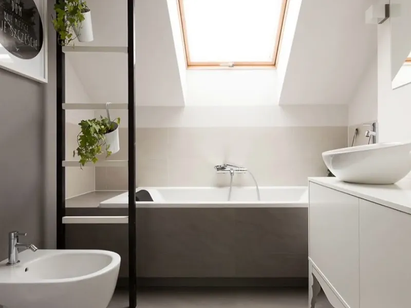 Idee per un bagno in mansarda