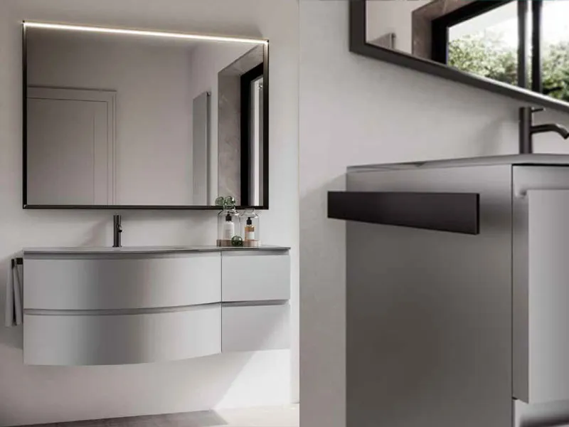 Mobile bagno grigio della collezione Form by Idea di Ideagroup