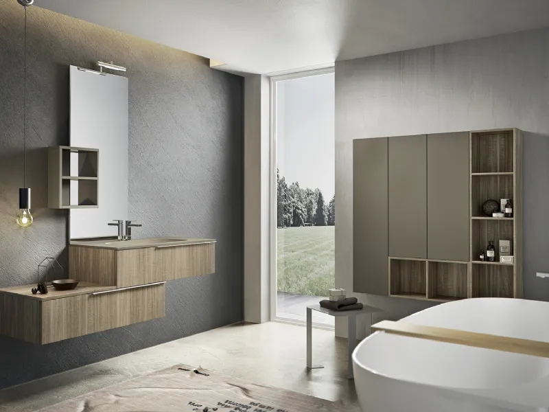 Arredi bagno moderno di Edoné by Agorà Group collezione Kyros 
