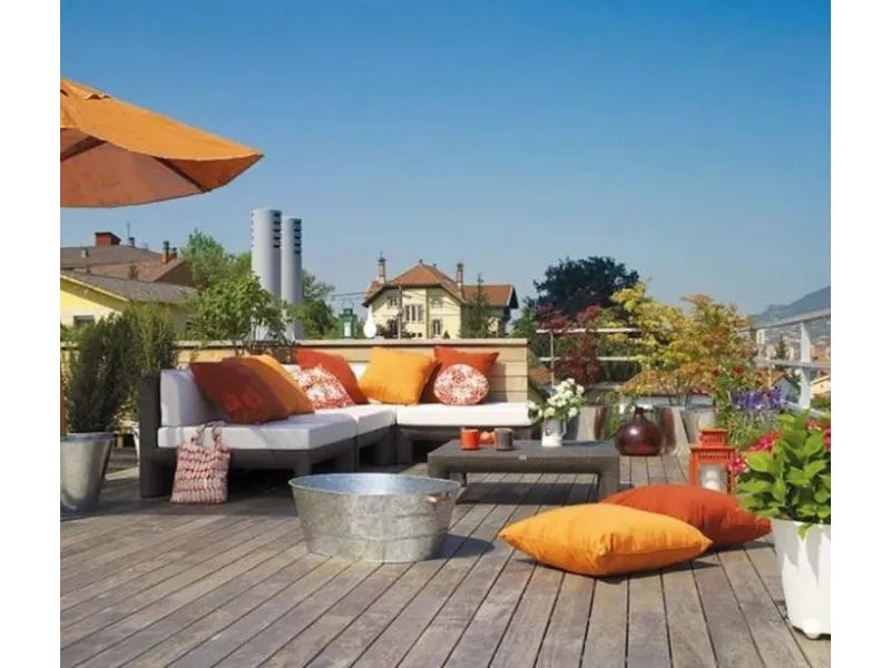 Elegante terrazza etnica