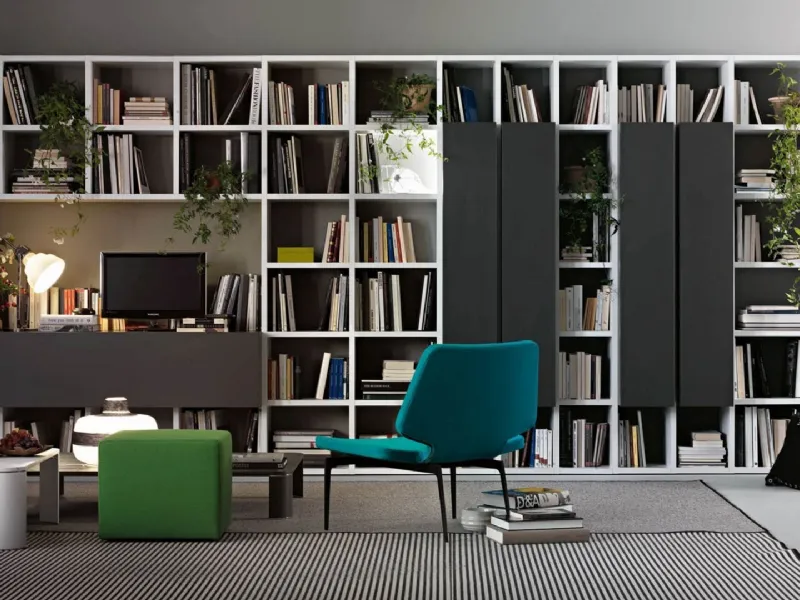 Living Lema con libreria Selecta
