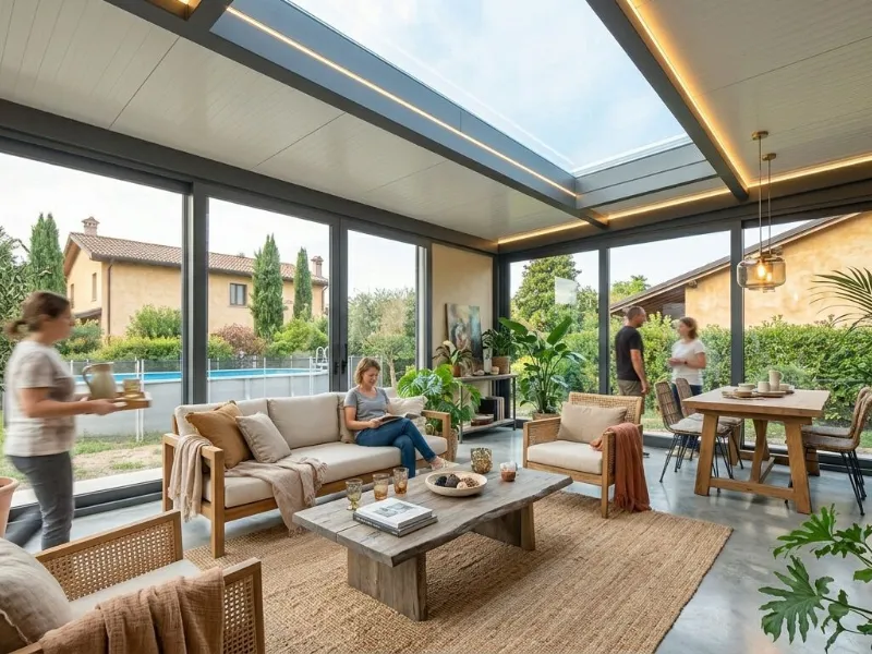 Stameat - SkyGlass Fix Shield: copertura fissa coibentata in alluminio a taglio termico