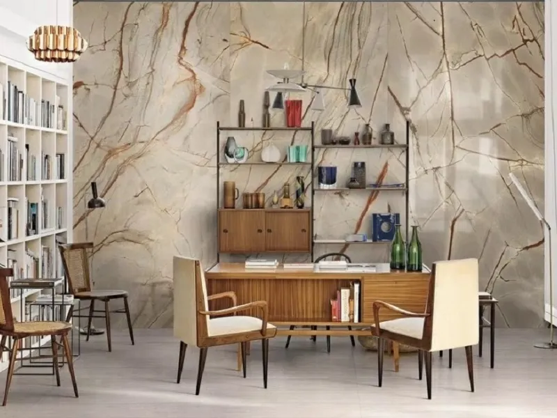 Le lastre in gres porcellanato Nature Mood by Florim sono ottenute riutilizzando scarti crudi e acque reflue