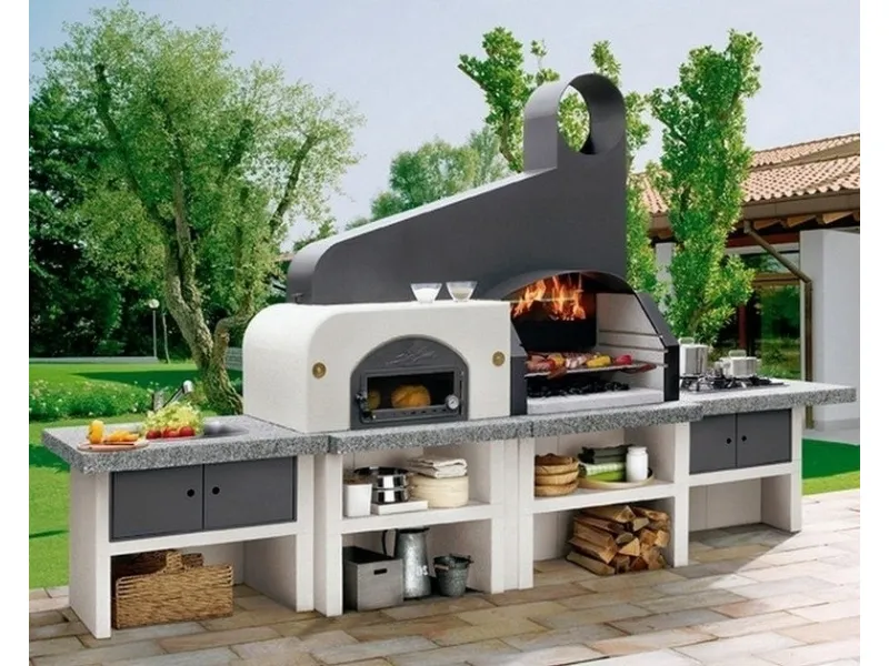 Barbecue in muratura da giardino