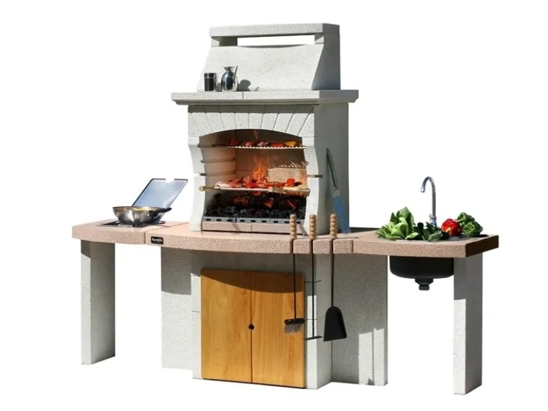 Barbecue in cemento