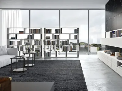 Libreria bifacciale Brera by EmmeBi Design