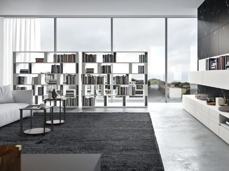 Libreria bifacciale Brera by EmmeBi Design
