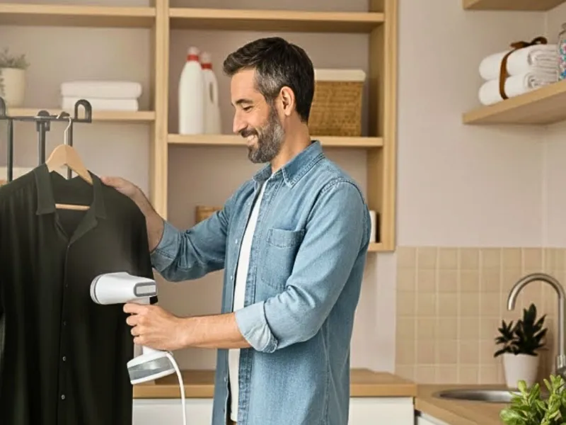 Un accessorio intelligente e salvaspazio: lo stiratore verticale