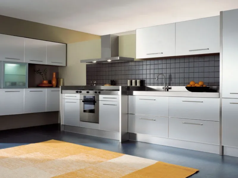 cucina in alluminio