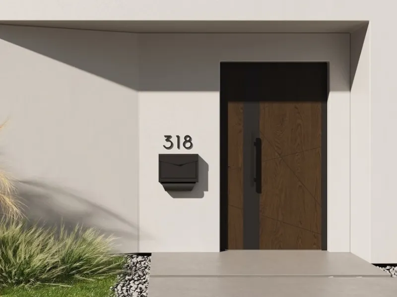 La porta Tenvis Black Design Oknoplast