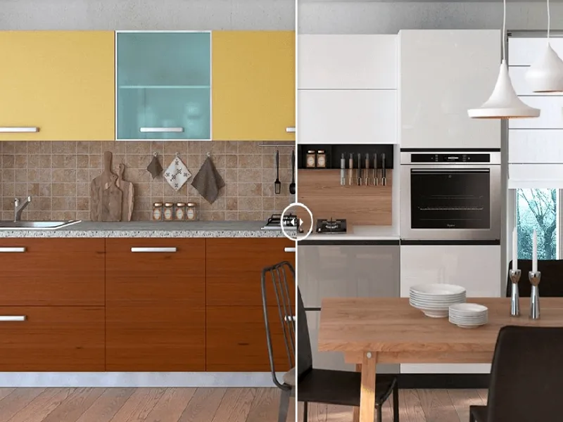 Un progetto di restyling cucina firmato da Second Life Kitchen