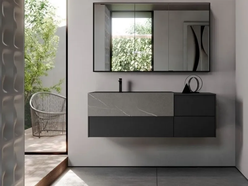 Forme rigorose ma morbide per la collezione Sense by Aqua di Ideagroup