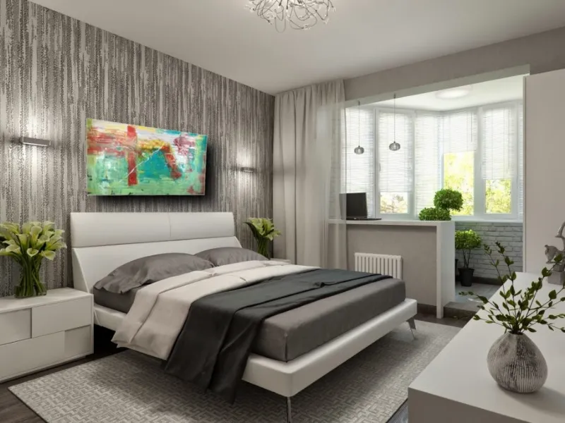 Quadro astratto per la camera da letto moderna secondo Art Studio Sauro Bos