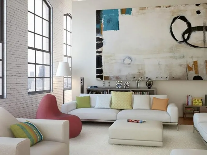Un linguaggio molto espressivo per il grande quadro suggerito da fillyourhomewithlove.com