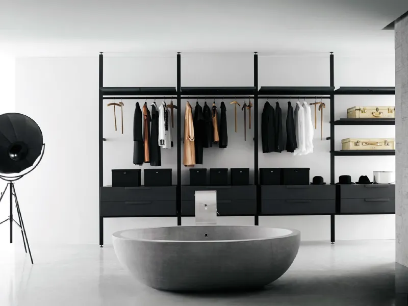 Cabina armadio Brompton di Boffi, design Piero Lissoni