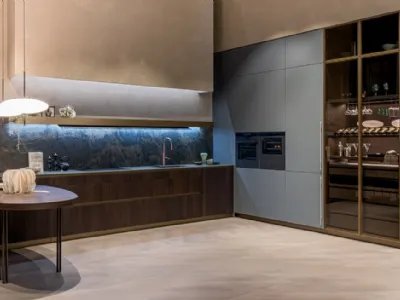 Massima capacità contenitiva nelle colonne dei nuovi modelli di cucina Natural di Stosa Cucine