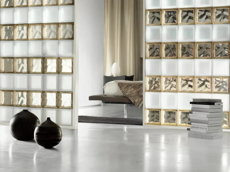 Il sogno d’oro è la parete divisoria in vetrocemento di Seves Glass Block