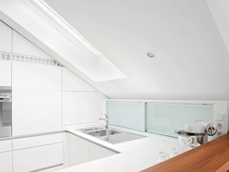 Ambiente cucina nel sottotetto abitabile