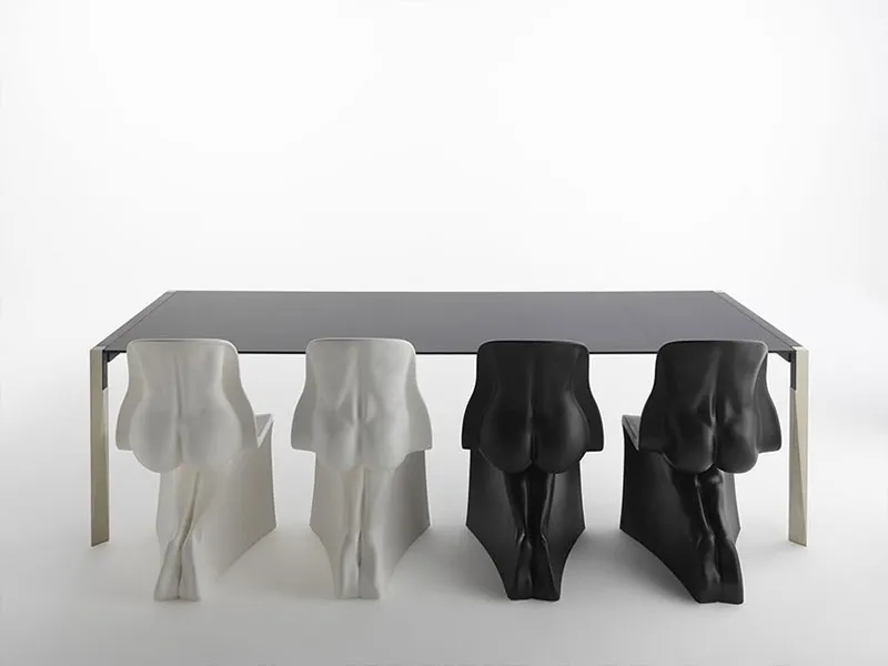 Le sedie design in polietilene Him & Her di Casamania & Horm