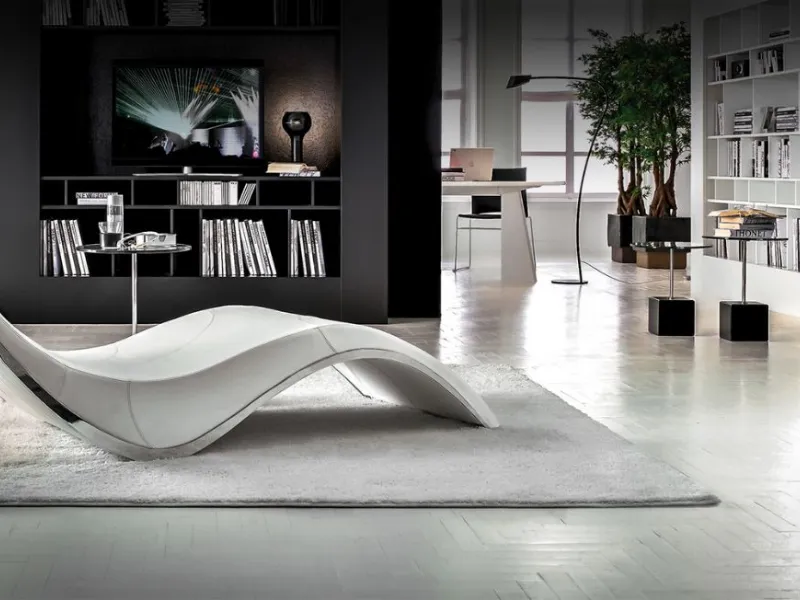 Sylvester, chaise longue con ruote di Cattelan Italia