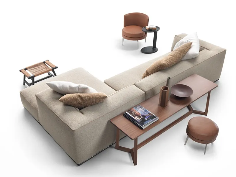 Perry di Flexform: divano modulare