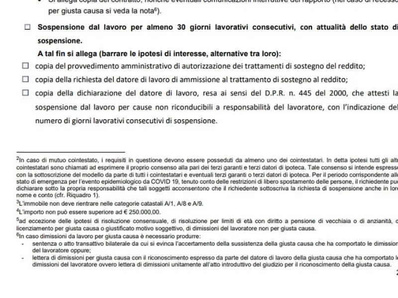 Un dettaglio del modulo