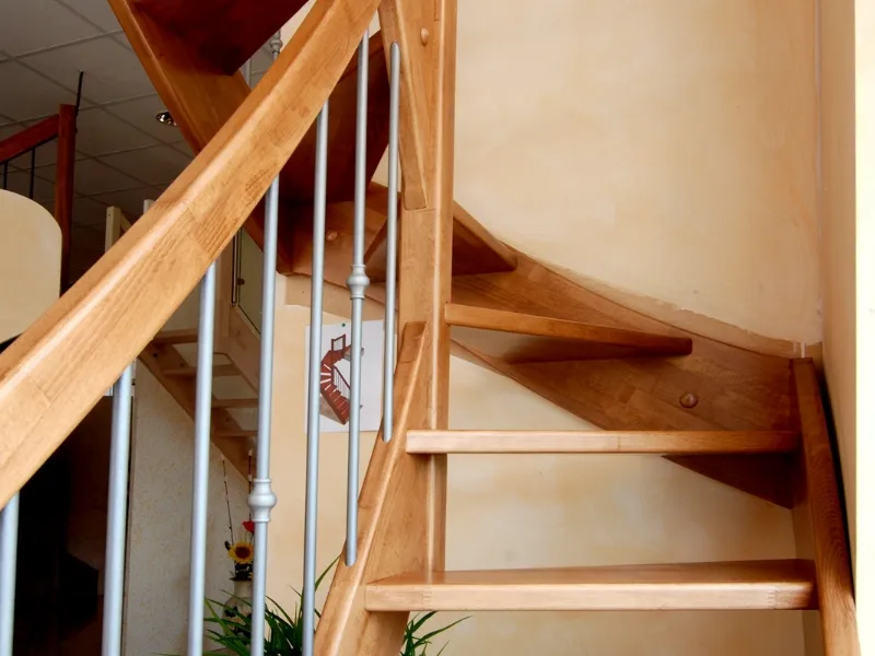 corrimano in legno e ferro