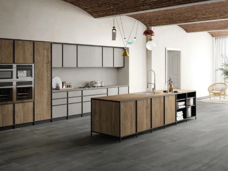 Top cucina effetto legno, Rovere Baio di SapienStone, sfumature e tonalità senza tempo