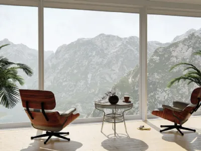 Tavolino e poltrone di design