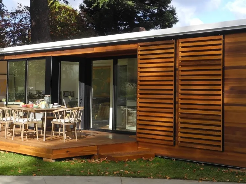 casa moderna in legno prefabbricata