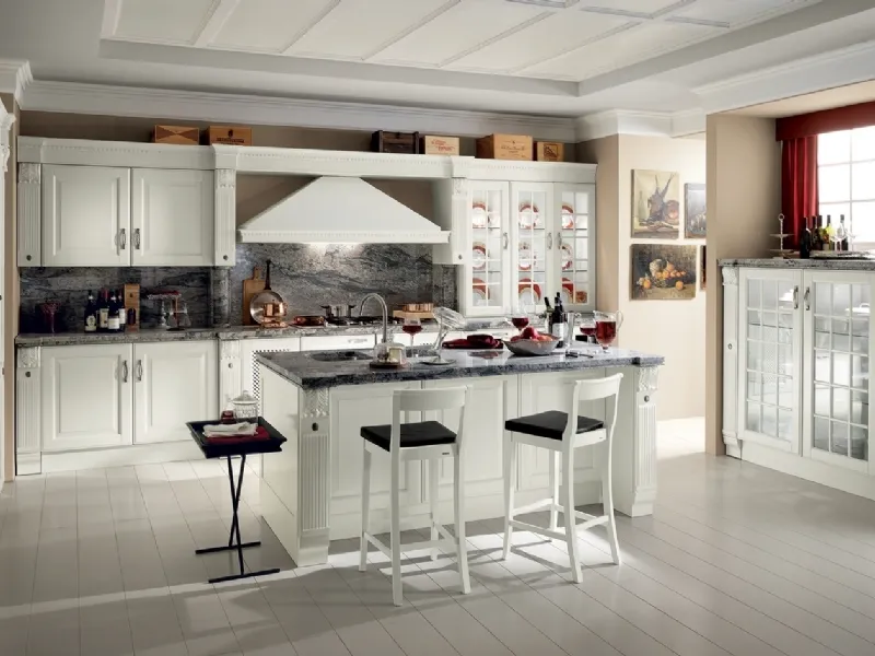 Cucina bianca classica