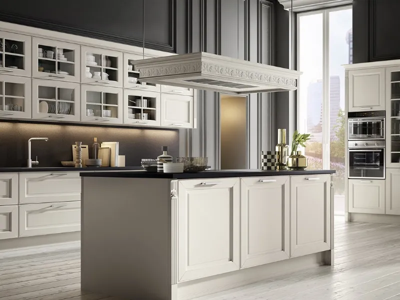 Cucine moderne bianche e acciaio