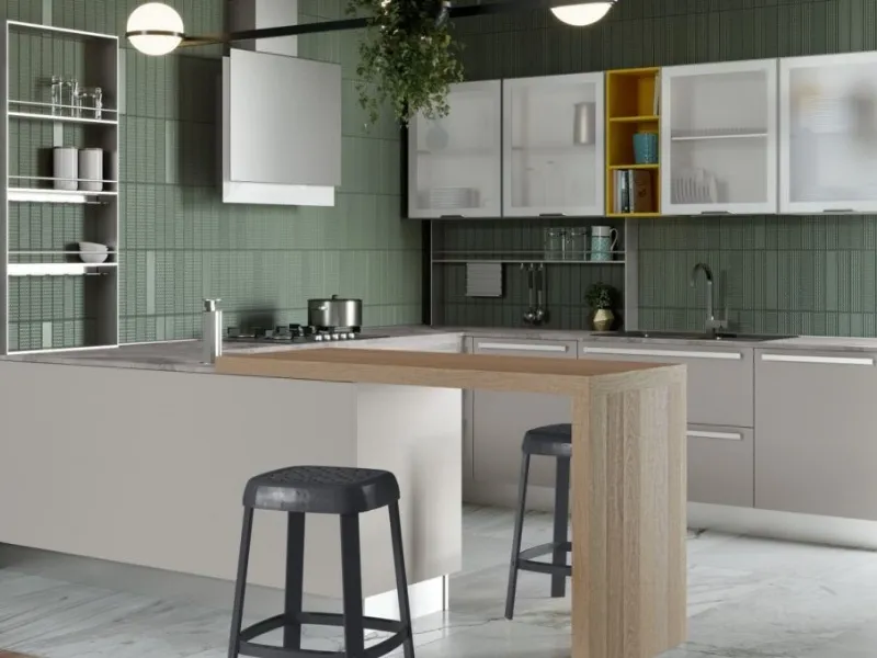 Cucina con penisola - Creo Kitchens