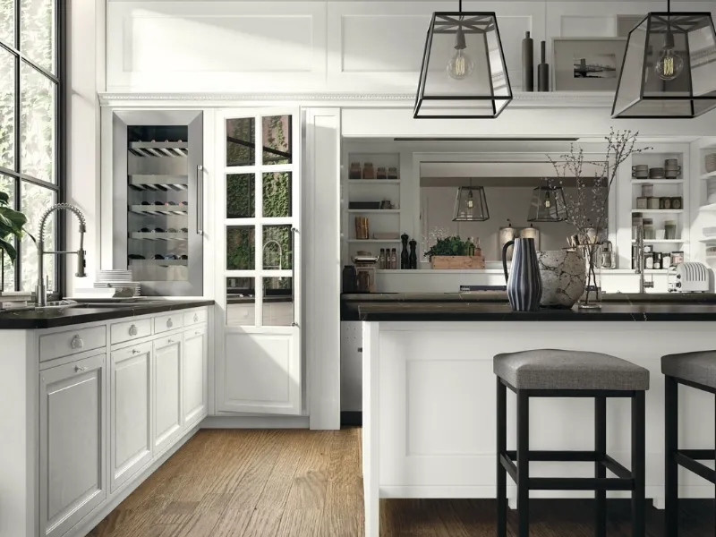 Cucine country bianche
