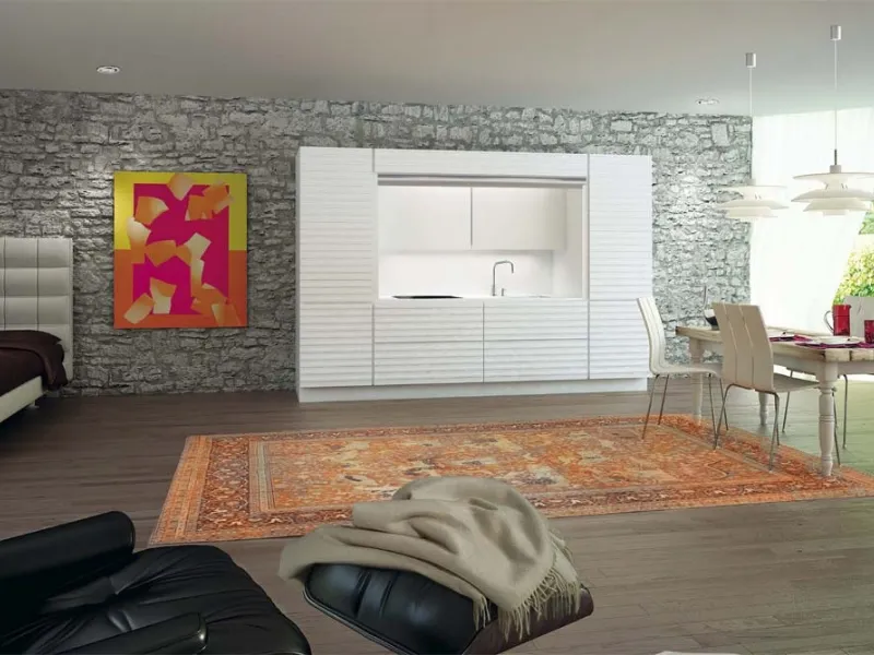 Cucine monoblocco a scomparsa