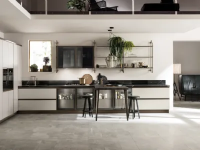 Cucina in stile moderno con isola Diesel di Scavolini