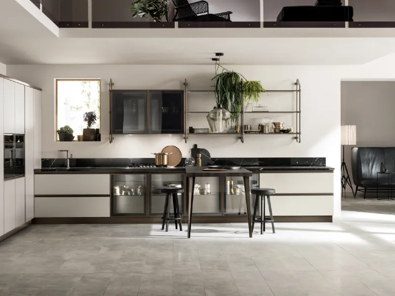 Cucina in stile moderno con isola Diesel di Scavolini