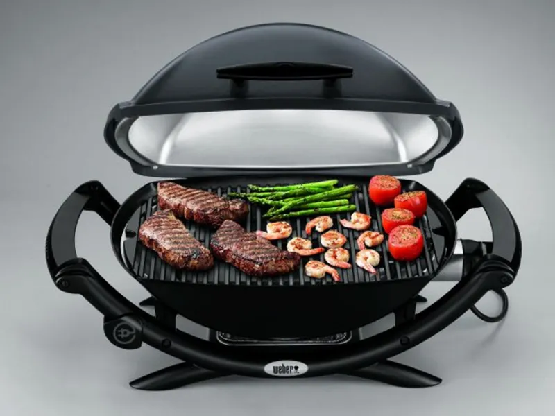 Weber q2400. Barbecue elettrico da terrazzo con griglia in ghisa smaltata