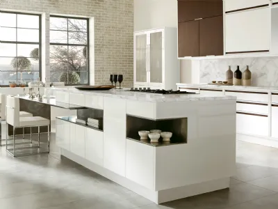 Cucina moderna con isola Timeline Aster
