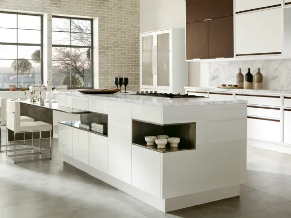Cucina moderna con isola Timeline Aster
