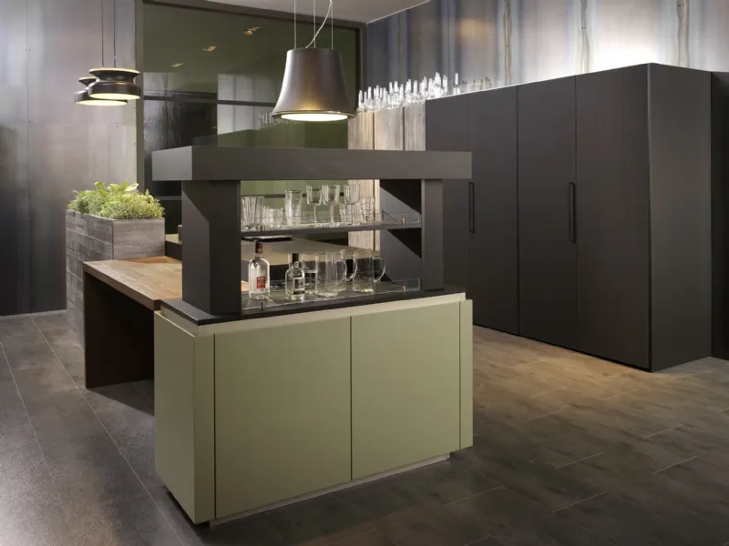 soggiorno cucina a vista