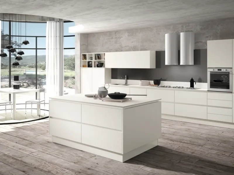 Cucina moderna bianca
